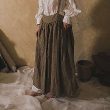 Britten suspender skirt - olive brown